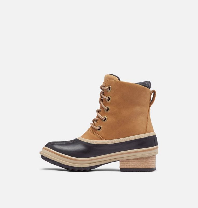 Sorel Dam Gummistövlar Brun/Svarta - Slimpack™ Iii Lace Duck Mid - ZCA-862501